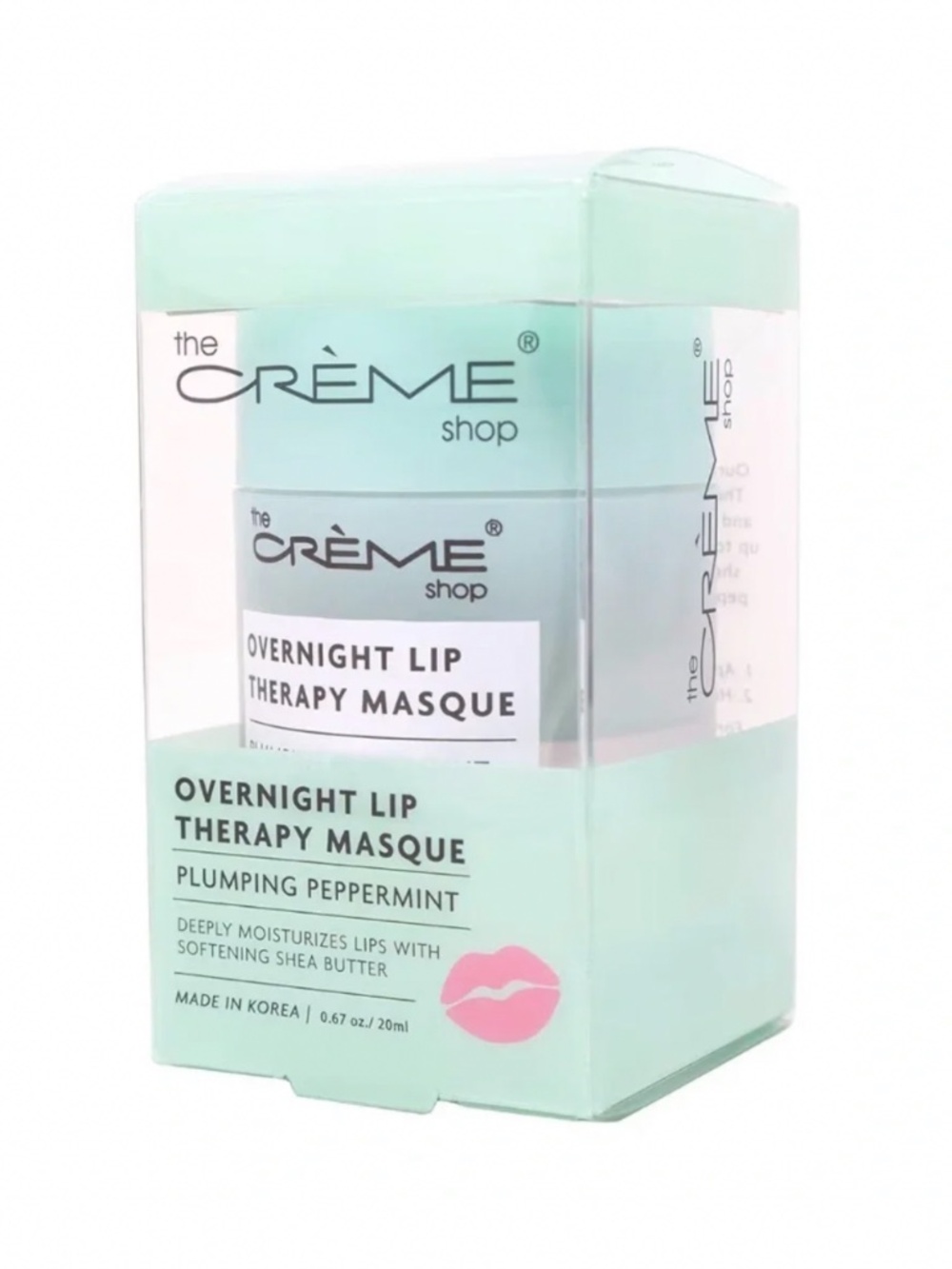 The Crème Shop Overnight Lip Therapy Masque, Plumping Peppermint